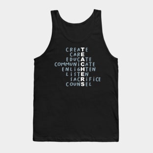 Teachers- Inspirational Motivational Qualities 2.0 Tank Top